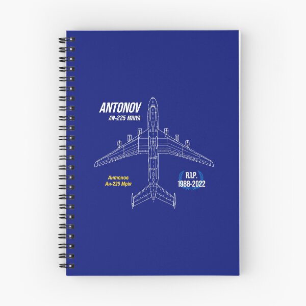 Item preview, AN-225 Antonov Mriya Cargo Plane RIP Poster blue edition designed and sold by angelisart.