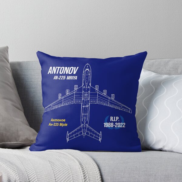 Item preview, AN-225 Antonov Mriya Cargo Plane RIP Poster blue edition designed and sold by angelisart.