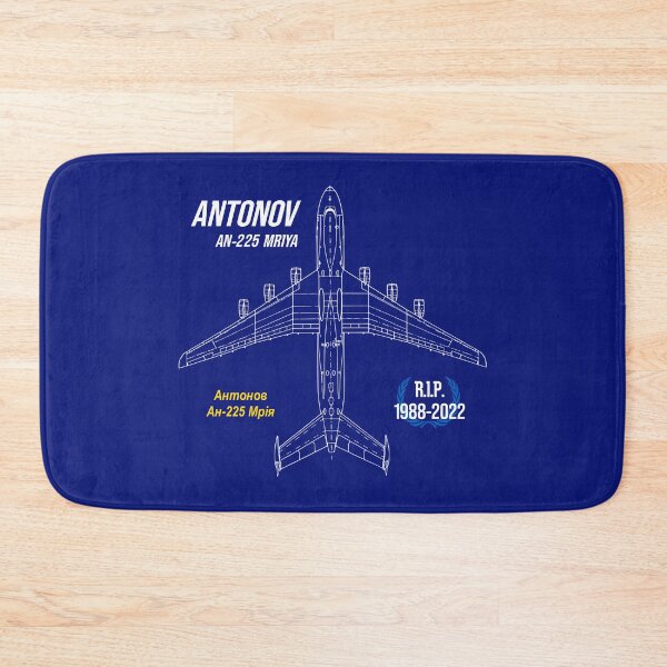 Item preview, AN-225 Antonov Mriya Cargo Plane RIP Poster blue edition designed and sold by angelisart.