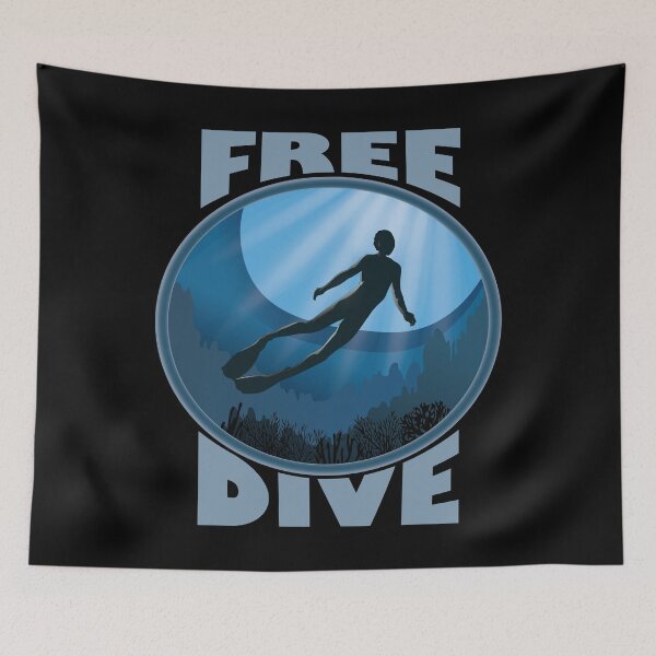 Item preview, Freedive - The Ocean Is Calling designed and sold by TheInkElephant.