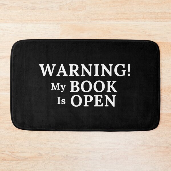 Item preview, Warning! My Book Is Open - White Text designed and sold by TheKnightWriter.