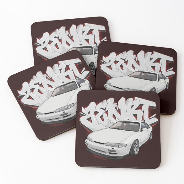 Item preview, S14 Zenki white with graffiti background (240sx 200sx)  designed and sold by ArtyMotive.