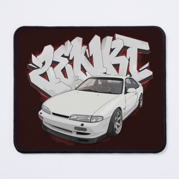 Item preview, S14 Zenki white with graffiti background (240sx 200sx)  designed and sold by ArtyMotive.