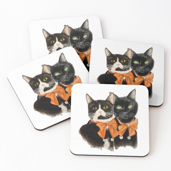 Item preview, Mochi + Kiki designed and sold by Mostly All Cats Stuff.