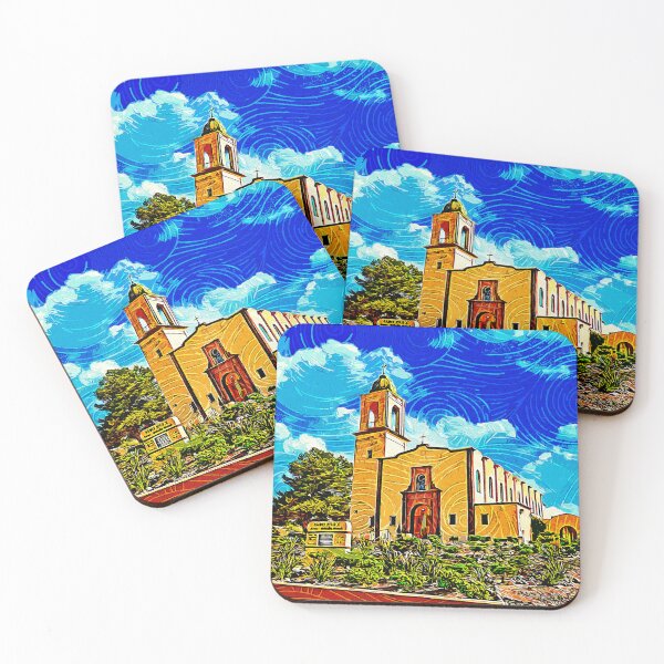 Item preview, Saint Pius X Church in Chula Vista - impressionist painting designed and sold by NickoPrints.