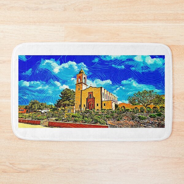 Item preview, Saint Pius X Church in Chula Vista - impressionist painting designed and sold by NickoPrints.
