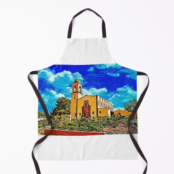 Item preview, Saint Pius X Church in Chula Vista - impressionist painting designed and sold by NickoPrints.