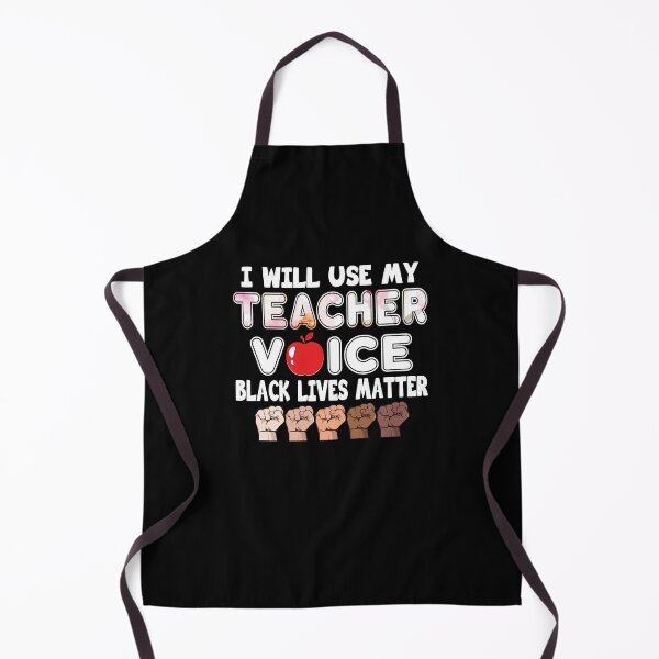 Item preview, I will use my teacher voice black lives matter designed and sold by margeretelser.