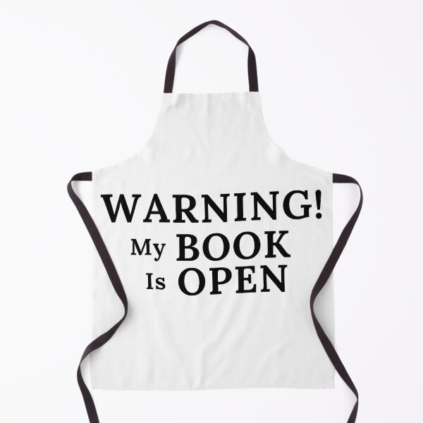 Item preview, Warning! My Book Is Open - Black Text designed and sold by TheKnightWriter.
