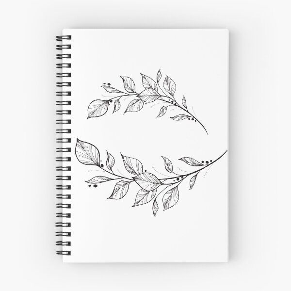 Item preview, botany tattoo sketch - beautiful twig plant. Botanical element template for graphic design, wedding decor, textiles, souvenir gift, stationery print designed and sold by Sunshine2504.