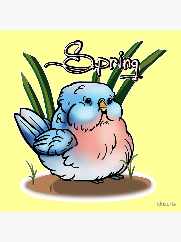 Thumbnail 3 of 3, Poster, Springtime Bluebird: Spring designed and sold by iduzarts.