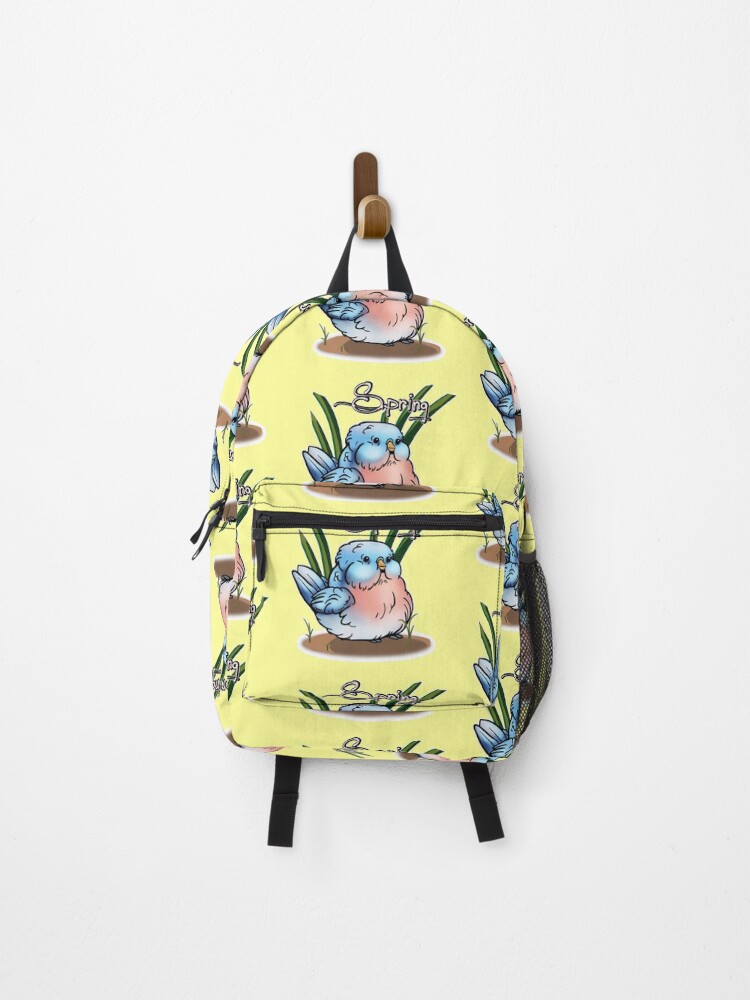 Thumbnail 1 of 3, Backpack, Springtime Bluebird: Spring designed and sold by iduzarts.
