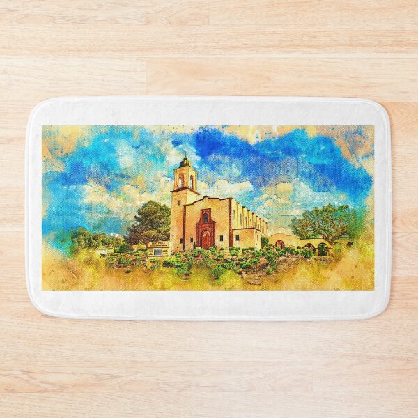Item preview, Saint Pius X Church in Chula Vista - digital painting designed and sold by NickoPrints.