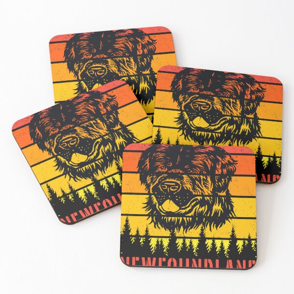 Item preview, Newfoundland Dog Lovers Sunset For Dad Mom Dad Gift designed and sold by WellingtonAdams.