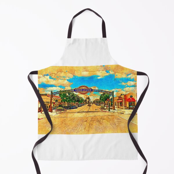 Item preview, Third Avenue sign in downtown Chula Vista seen from the north designed and sold by NickoPrints.