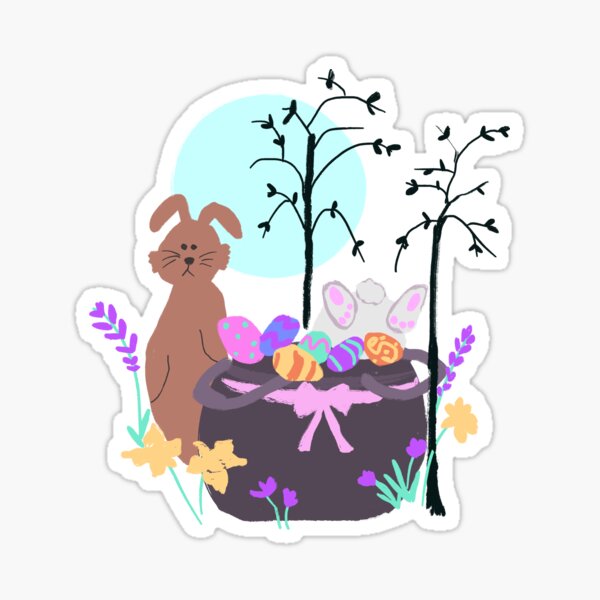 Item preview, Ostara Easter Bunny designed and sold by ArtbyPriscilla.