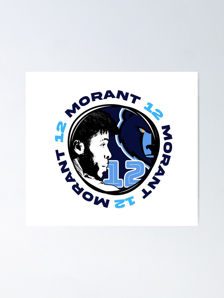 Ja Morant Logo Design Jersey Sticker for Sale by SaySth