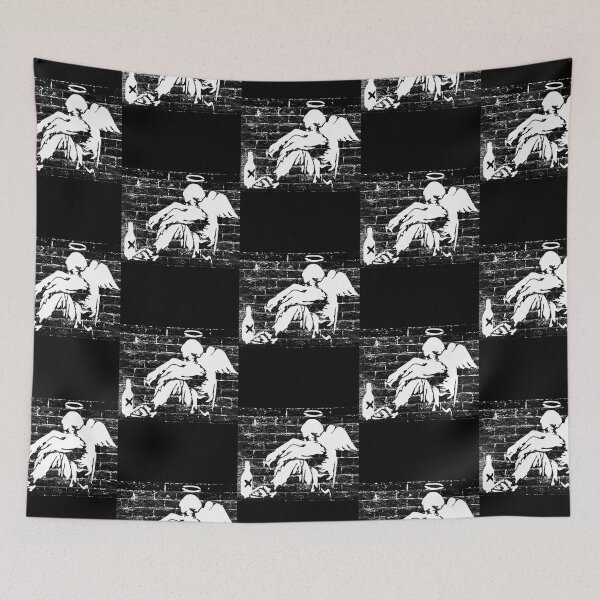 Item preview, Banksy Drunk Fallen Angel designed and sold by Roman Swift.