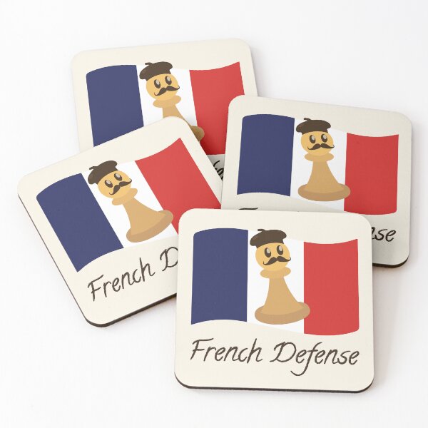 Item preview, French Defense Flag | Funny Chess Player Gift | Checkmate designed and sold by Fluffy-Vectors.