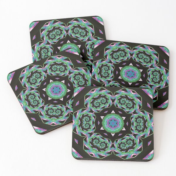 Item preview, Psychedelic Green Trippy Kaleidoscopic Art Pattern | StokedUpArt designed and sold by StokedUpArt.