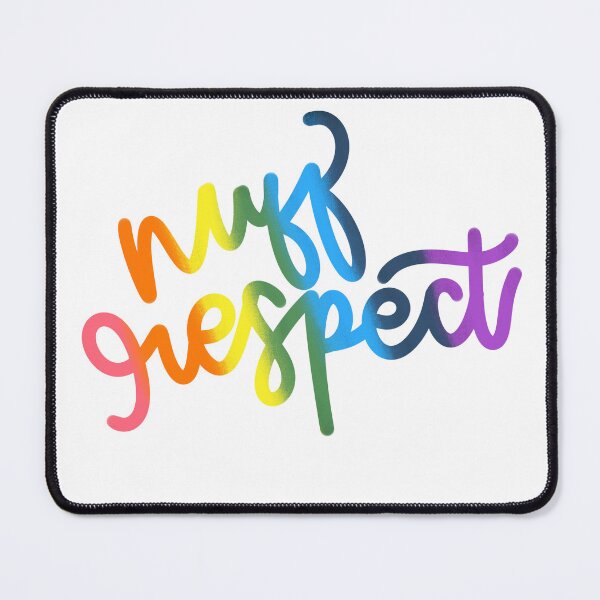 Item preview, Nuff Respect in rainbow  designed and sold by givepineapple.