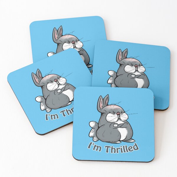 Item preview, Grumpy Bunny: I'm Thrilled designed and sold by iduzarts.