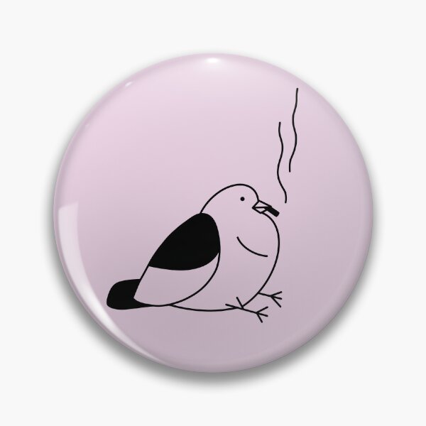 Item preview, Smoking Pigeon line art designed and sold by VADIMproducts.