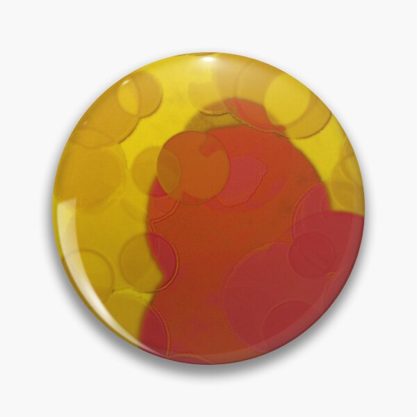 Item preview, Red abstract bubbles on yellow texture designed and sold by Bepslabor.