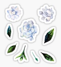 Watercolor gardenia set Sticker
