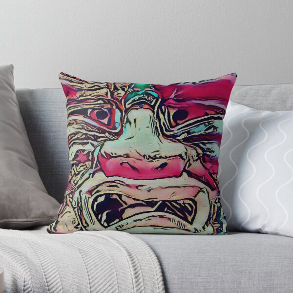 Outrage - The Christmas Shopper Throw Pillow