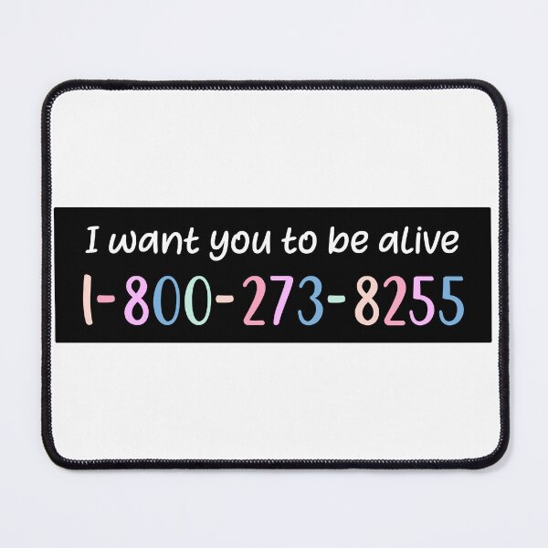 Item preview, I want you to be alive (black background) designed and sold by Alexisnk.