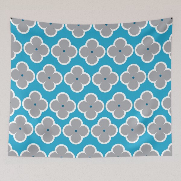 Item preview, Blue and Gray, Gray Florettes, The Grey Home designed and sold by mamahellfire31.