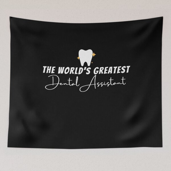 Item preview, Dental assistant quotes funny,cool black and white illustration, the world's greatest dental assistant. designed and sold by Coolclassy.