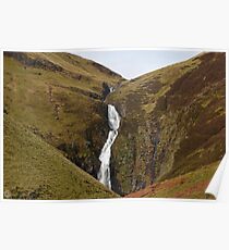 Grey Mare's Tail Waterfall Scotland Poster