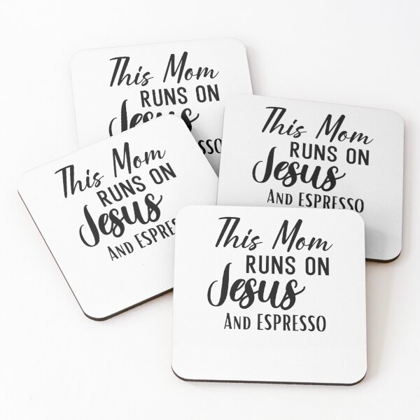 Item preview, This Mom Runs On Jesus And Espresso Love Jesus Love Coffee designed and sold by Laurelbdesigns.