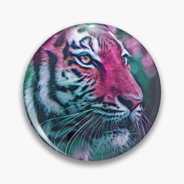 Item preview, Psychedelic Midnight Wildlife Tiger Zoo designed and sold by TheWildFlix.