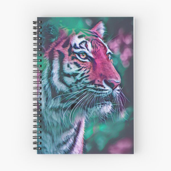 Item preview, Psychedelic Midnight Wildlife Tiger Zoo designed and sold by TheWildFlix.