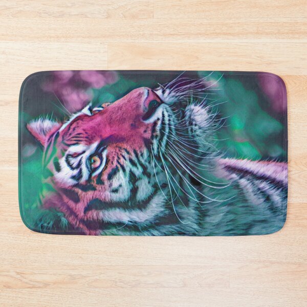 Item preview, Psychedelic Midnight Wildlife Tiger Zoo designed and sold by TheWildFlix.