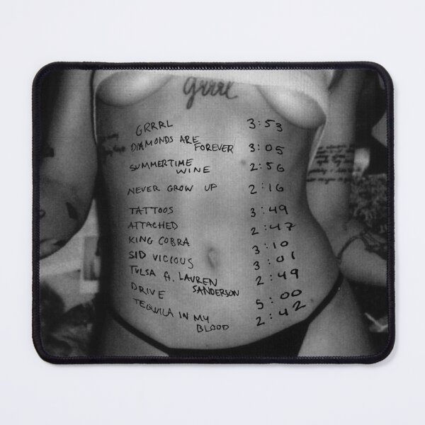 Item preview, grrrl tracklist on sizzy designed and sold by sdanziger.