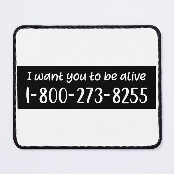 Item preview, I want you to be alive ( white text, black background) designed and sold by Alexisnk.