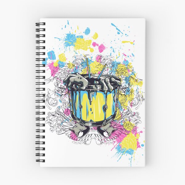 Item preview, Monster climbing out of a drum crushing guitars designed and sold by SpringPetals.