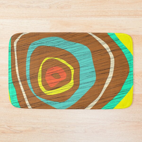 Item preview, Brightly Colored Retro Concentric Circles on Yellow designed and sold by LisWilliams.