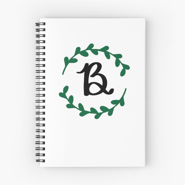 Item preview, B Monogram Wreath designed and sold by LillyAshley.