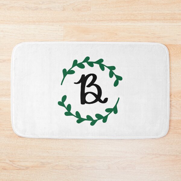 Item preview, B Monogram Wreath designed and sold by LillyAshley.