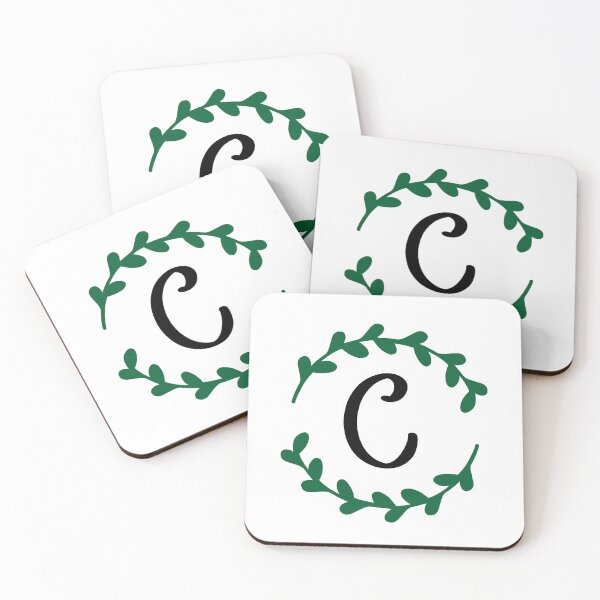 Item preview, C Monogram Wreath designed and sold by LillyAshley.