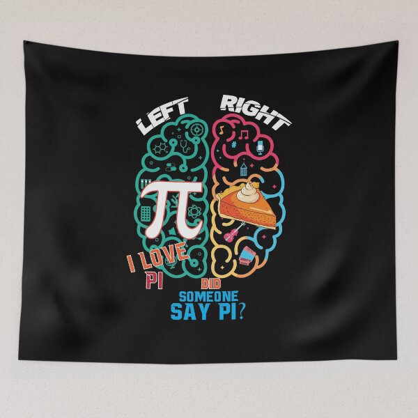 Item preview, LEFT RIGHT I LOVE PI designed and sold by Ala Muk.