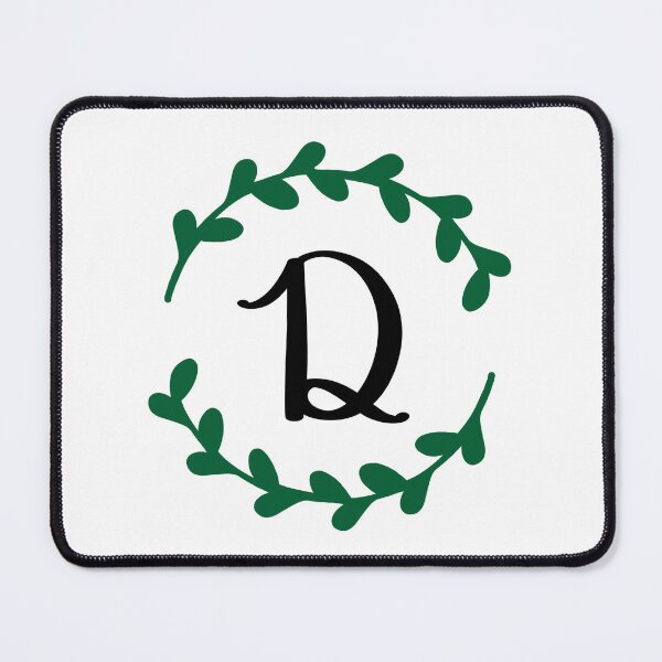 Item preview, D Monogram Wreath designed and sold by LillyAshley.