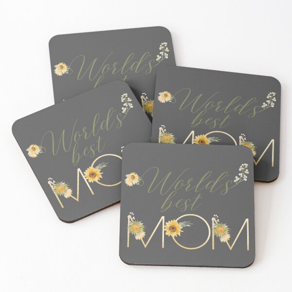 Item preview, World’s Best Mom - Mother’s Day Sunflowers Cute for Mommy designed and sold by BeebsAndNugget.