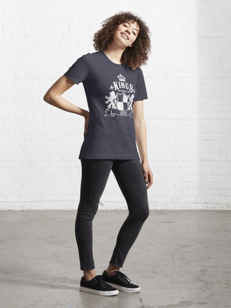 Alternate view of Kings are born in July Essential T-Shirt