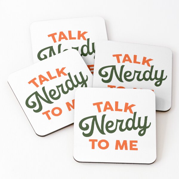 Item preview, Talky Nerdy To Me: Funny & Colorful Typography Design designed and sold by The Whiskey Ginger Design Shop.